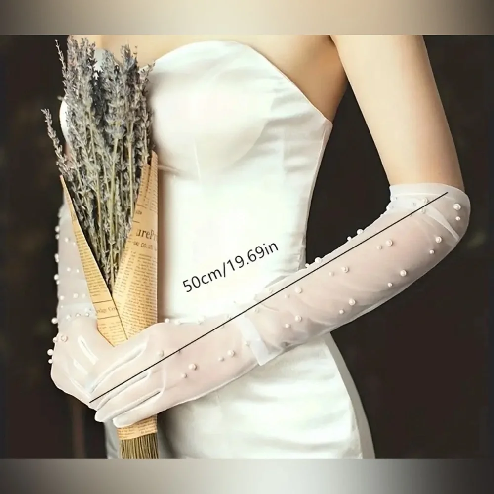 NEW Pearl Bridal Gloves New ✨🔥🔥🔥